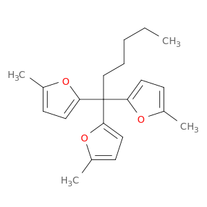 Furan, 2,2',2''-hexylidynetris[5-methyl-