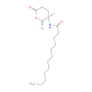 Dodecanamide, N-[(3R)-tetrahydro-2,6-dioxo-2H-pyran-3-yl]-