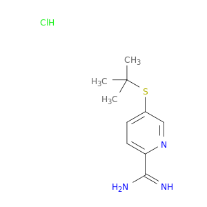 5-(tert-butylsulfanyl)pyridine-2-carboximidamide hydrochloride