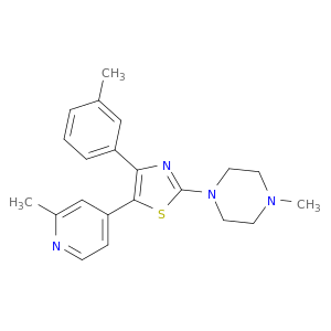 4-(3-METHYLPHENYL)-2-(4-METHYLPIPERAZIN-1-YL)-5-(2-METHYL-4-PYRIDYL)-1,3-THIAZOLE