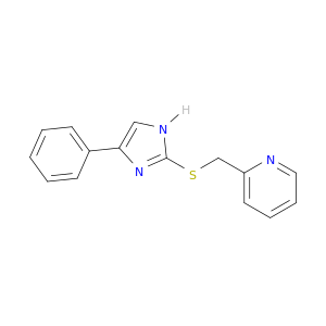 Pyridine, 2-[[(4-phenyl-1H-imidazol-2-yl)thio]methyl]-