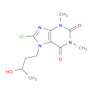8-chloro-7-(3-hydroxybutyl)-1,3-dimethyl-purine-2,6-dione