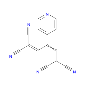1,3-Pentadiene-1,1,5,5-tetracarbonitrile, 3-(4-pyridinyl)-