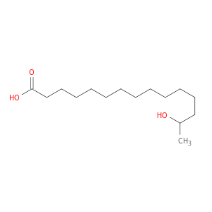 Pentadecanoic acid, 14-hydroxy-