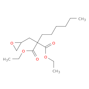 Propanedioic acid, hexyl(oxiranylmethyl)-, diethyl ester