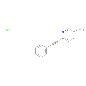 Pyridine, 5-methyl-2-(phenylethynyl)-, hydrochloride