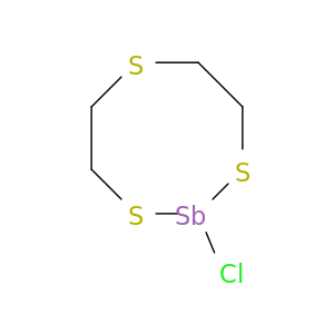 1,3,6,2-Trithiastibocane, 2-chloro-