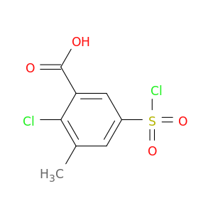 2-Chloro-5-(chlorosulfonyl)-3-methylbenzoic acid