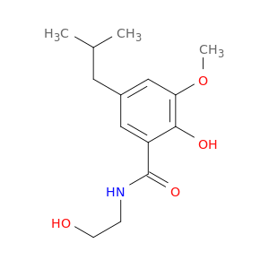 2-羟基-N-(2-羟乙基)-3-甲氧基-5-(2-甲基丙基)苯甲酰胺