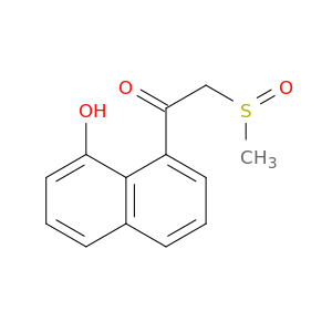 Ethanone, 1-[8-hydroxy-1-naphthalenyl]-2-(methylsulfinyl)-