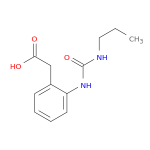 Benzeneacetic acid, 2-[[(propylamino)carbonyl]amino]-