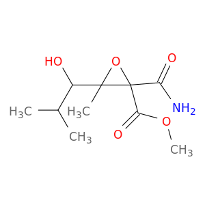 Oxiranecarboxylic acid,2-(aminocarbonyl)-3-(1-hydroxy-2-methylpropyl)-3-methyl-, methyl ester (9CI)