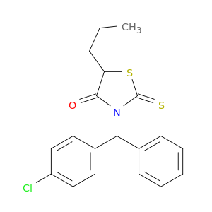 4-Thiazolidinone, 3-[(4-chlorophenyl)phenylmethyl]-5-propyl-2-thioxo-