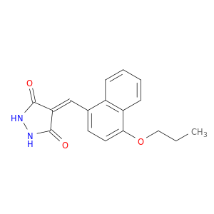 3,5-Pyrazolidinedione, 4-[(4-propoxy-1-naphthalenyl)methylene]-