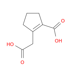1-Cyclopentene-1-aceticacid, 2-carboxy-