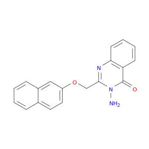 4(3H)-Quinazolinone, 3-amino-2-[(2-naphthalenyloxy)methyl]-