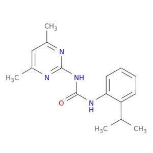 Urea, N-(4,6-dimethyl-2-pyrimidinyl)-N'-[2-(1-methylethyl)phenyl]-
