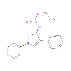 Carbamic acid, (2,4-diphenyl-5(2H)-isothiazolylidene)-, ethyl ester