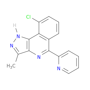 1H-Pyrazolo[4,3-c]isoquinoline, 9-chloro-3-methyl-5-(2-pyridinyl)-