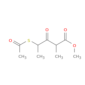 Pentanoic acid, 4-(acetylthio)-2-methyl-3-oxo-, methyl ester