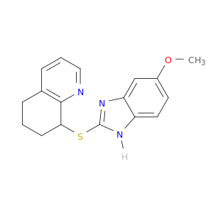 Quinoline, 5,6,7,8-tetrahydro-8-[(5-methoxy-1H-benzimidazol-2-yl)thio]-