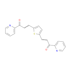 2-Propen-1-one, 3,3'-(2,5-thiophenediyl)bis[1-(2-pyridinyl)-