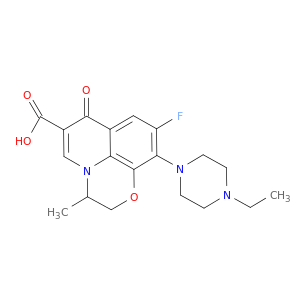 7H-Pyrido[1,2,3-de]-1,4-benzoxazine-6-carboxylicacid, 10-(4-ethyl-1-piperazinyl)-9-fluoro-2,3-dihydro-3-methyl-7-oxo-