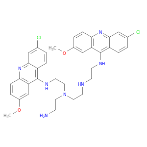 N-[2-[(6-CHLORO-2-METHOXY-ACRIDIN-9-YL)AMINO]ETHYL]-N-[2-[2-[(6-CHLORO-2-METHOXY-ACRIDIN-9-YL)AMINO]ETHYLAMINO]ETHYL]ETHANE-1,2-DIAMINE