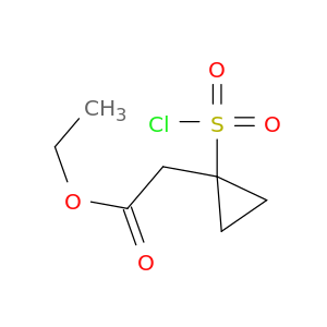 ethyl 2-[1-(chlorosulfonyl)cyclopropyl]acetate