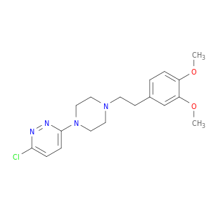 Pyridazine, 3-chloro-6-[4-[2-(3,4-dimethoxyphenyl)ethyl]-1-piperazinyl]-