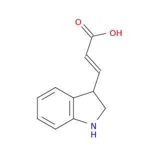 2-Propenoic acid, 3-(2,3-dihydro-1H-indol-3-yl)-, (E)-