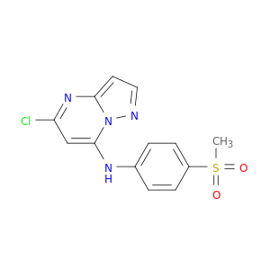 Pyrazolo[1,5-a]pyrimidin-7-amine, 5-chloro-N-[4-(methylsulfonyl)phenyl]-
