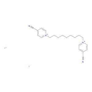 Pyridinium, 1,1'-(1,9-nonanediyl)bis[4-cyano-, diiodide