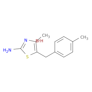 4-Methyl-5-[(4-methylphenyl)methyl]-1,3-thiazol-2-amine Hydrobromide