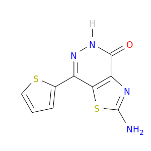 2-amino-7-(2-thienyl)[1,3]thiazolo[4,5-d]pyridazin-4(5h)-one