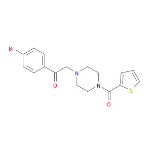 Piperazine, 1-[2-(4-bromophenyl)-2-oxoethyl]-4-(2-thienylcarbonyl)-