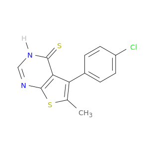 5-(4-CHLOROPHENYL)-6-METHYLTHIENO[2,3-D]PYRIMIDINE-4(3H)-THIONE