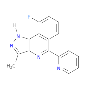 1H-Pyrazolo[4,3-c]isoquinoline, 9-fluoro-3-methyl-5-(2-pyridinyl)-