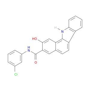 11H-Benzo[a]carbazole-3-carboxamide, N-(3-chlorophenyl)-2-hydroxy-