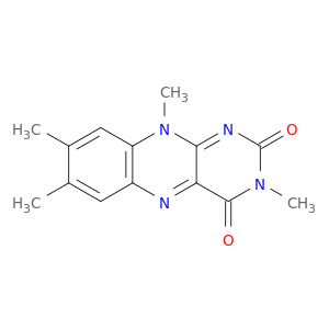 benzo(g)pteridine-2,4(3h,10h)-dione, 3,7,8,10-tetramethyl-