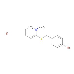Pyridinium, 2-[[(4-bromophenyl)methyl]thio]-1-methyl-, bromide