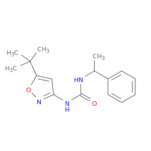 Urea, N-[5-(1,1-dimethylethyl)-3-isoxazolyl]-N'-(1-phenylethyl)-
