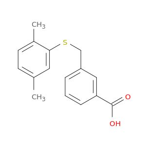 3-{[(2,5-Dimethylphenyl)sulfanyl]methyl}benzoic Acid
