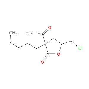 2(3H)-Furanone, 3-acetyl-5-(chloromethyl)dihydro-3-pentyl-