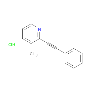 Pyridine, 3-methyl-2-(phenylethynyl)-, hydrochloride