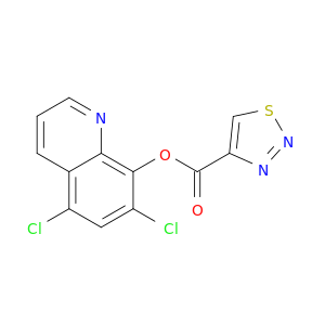 1,2,3-Thiadiazole-4-carboxylic acid, 5,7-dichloro-8-quinolinyl ester