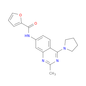 2-Furancarboxamide, N-[2-methyl-4-(1-pyrrolidinyl)-7-quinazolinyl]-