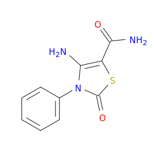 5-Thiazolecarboxamide, 4-amino-2,3-dihydro-2-oxo-3-phenyl-