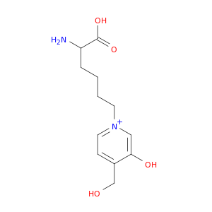 Pyridinium, 1-(5-amino-5-carboxypentyl)-3-hydroxy-4-(hydroxymethyl)-