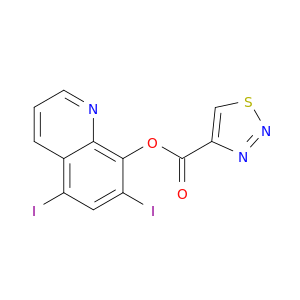1,2,3-Thiadiazole-4-carboxylic acid, 5,7-diiodo-8-quinolinyl ester